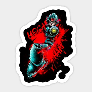 X is for Megaman Sticker